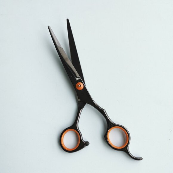 Pet Grooming Scissors Set Round Tip Straight Curved Thinning Shears Comb Kit - Picture 5 of 8